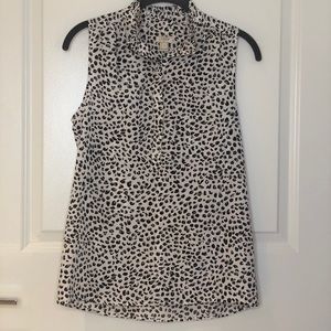 J crew leopard print blouse